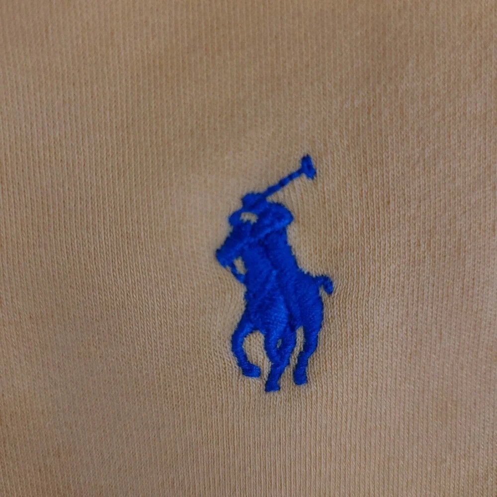 Polo Ralph Lauren Polo Shirt‎ Mens Medium Orange Pony Cotton Rugby
